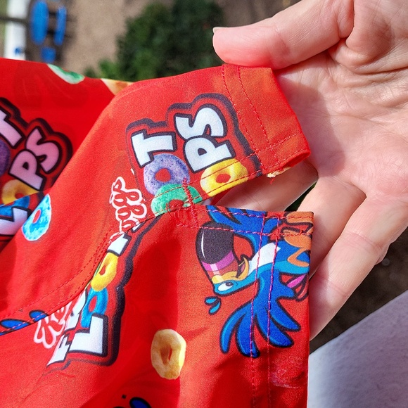 Men's novelty bathingsuit, Froot Loops, sz XL, NWT - Picture 7 of 12